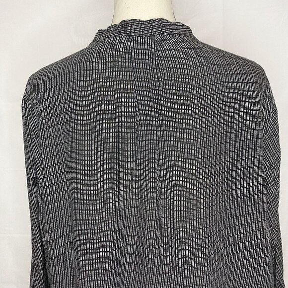 Cynthia Rowley Blouse Size 2X 100% Rayon Polka Dotted Top 3/4 Sleeve - Picture 6 of 7